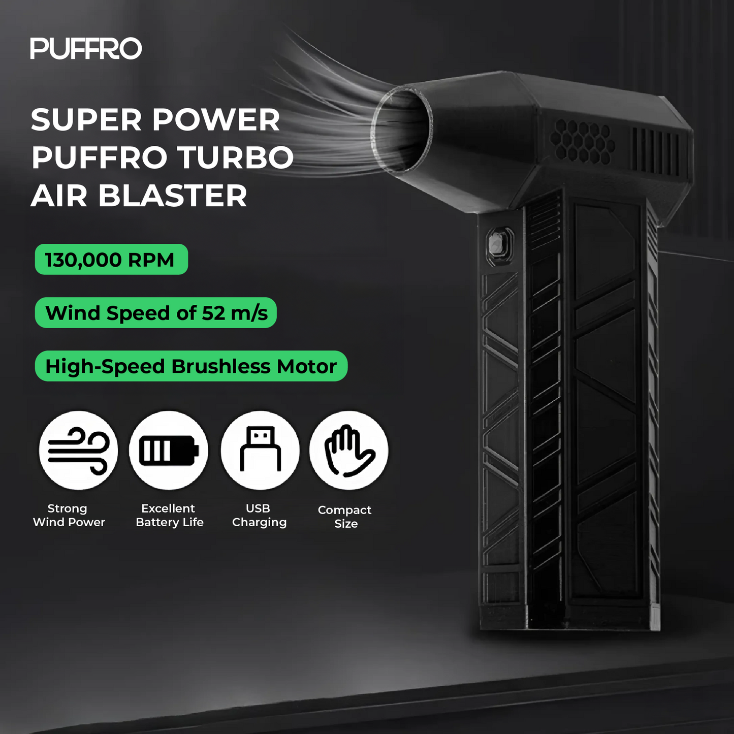 PUFFRO Turbo Air Blaster